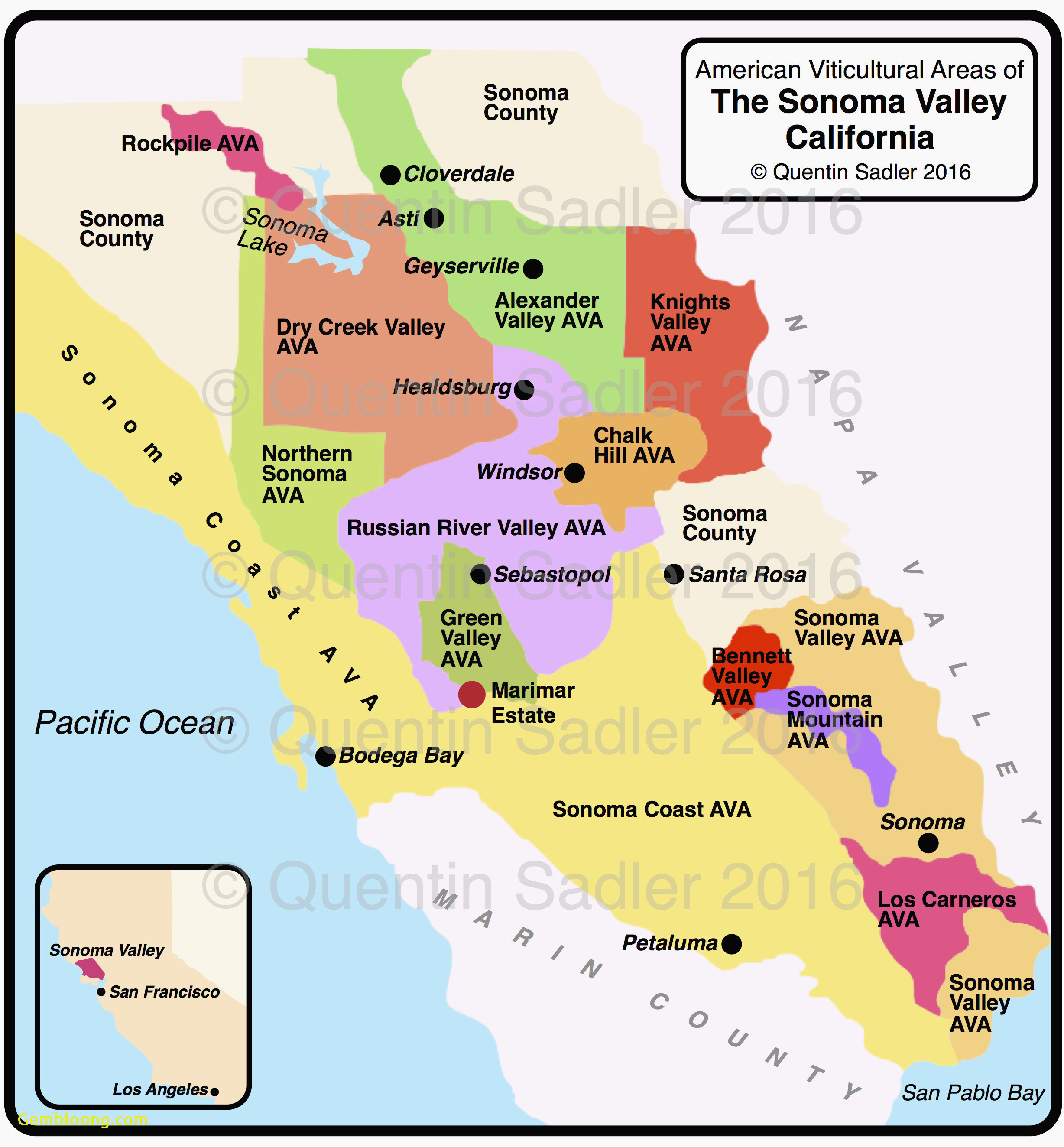 sonoma valley california map secretmuseum