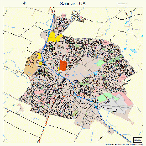 map of salinas california area map of california salinas ca