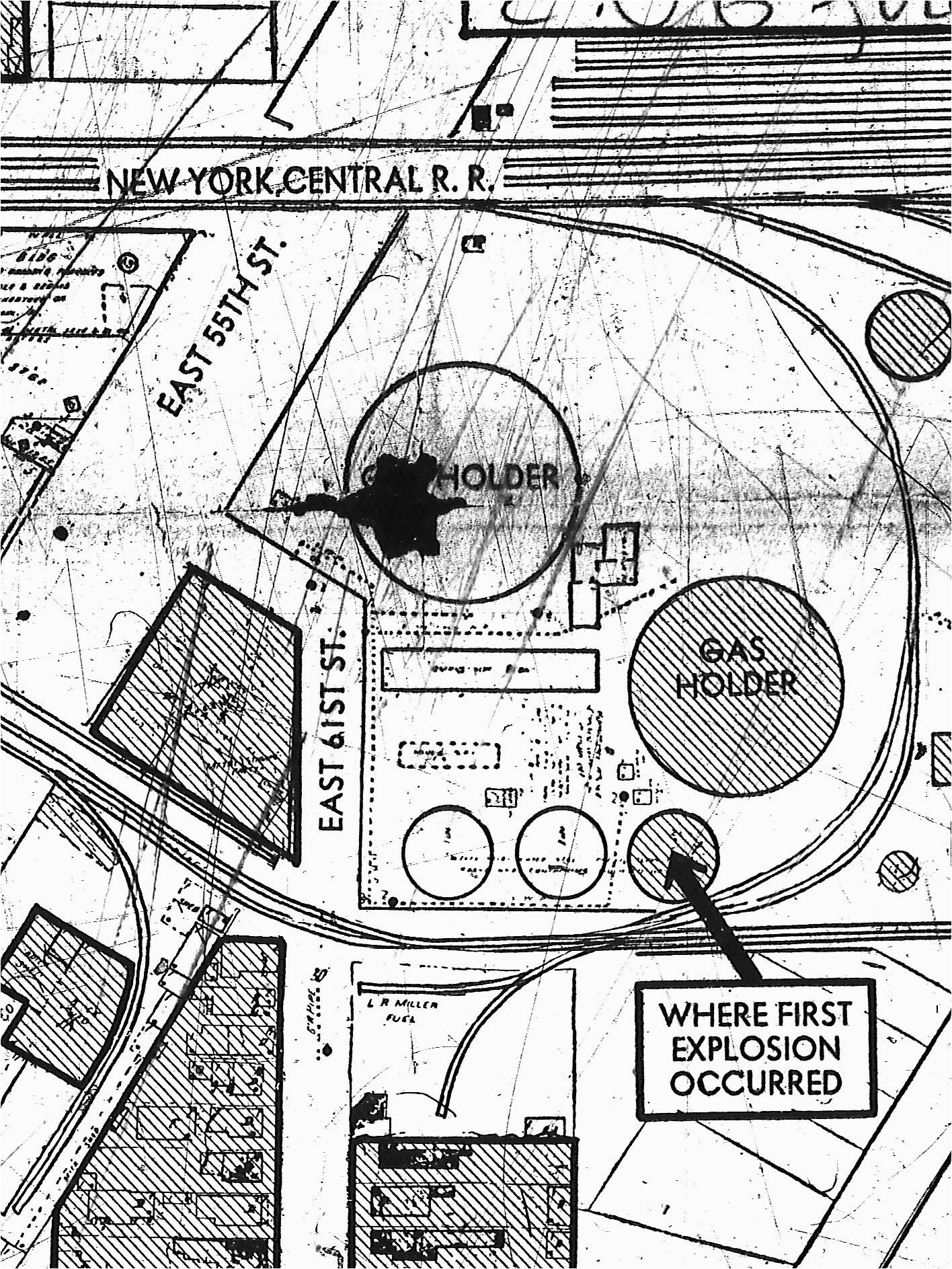 1944 cleveland east ohio gas explosion map my home town circa