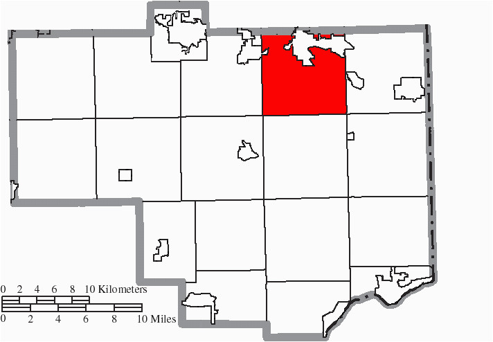 file map of columbiana county ohio highlighting fairfield township