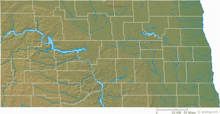 map of north dakota