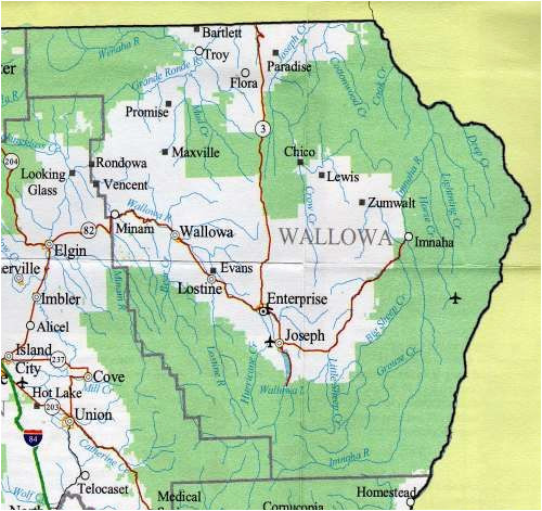 wallowa lake state park map map of the wallowa county oregon rv