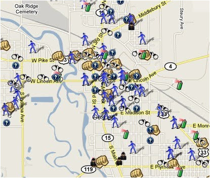 goshen in crime map protect yourself against theft spotcrime