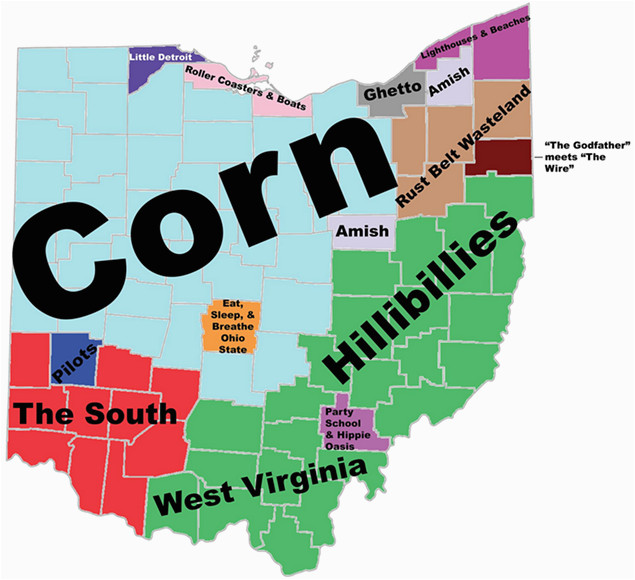 8 maps of ohio that are just too perfect and hilarious humor