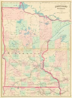 19 best minnesota images minnesota vintage cards vintage maps