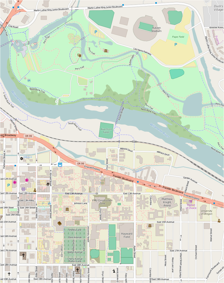 Eastern oregon University Campus Map