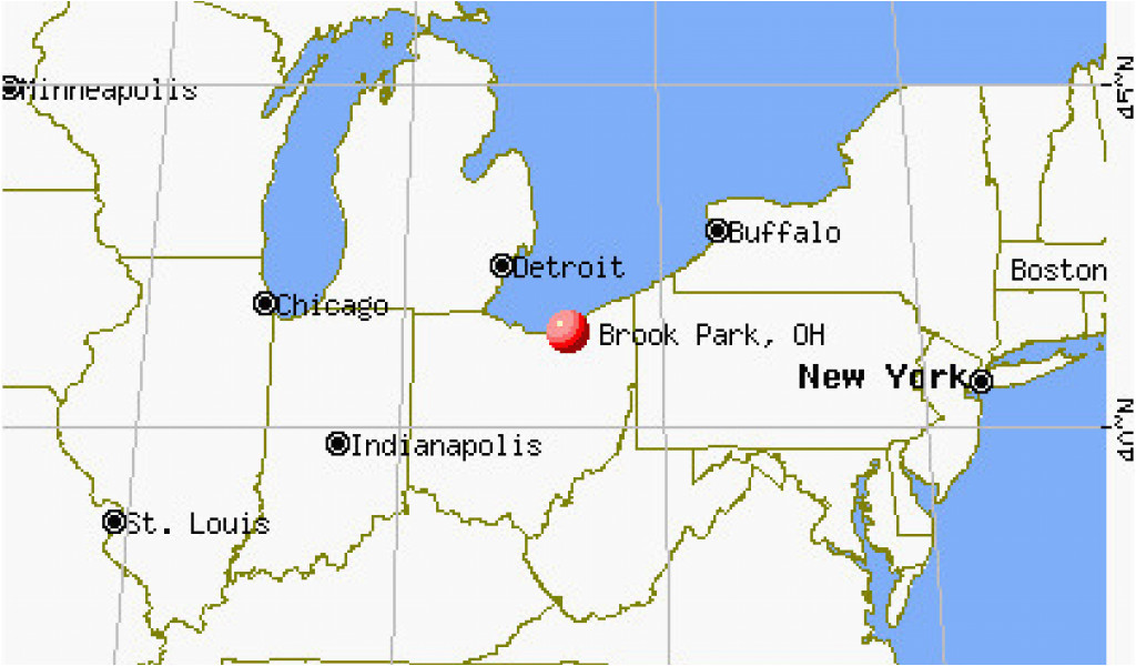 where is cleveland ohio located on the map brook park ohio oh 44135