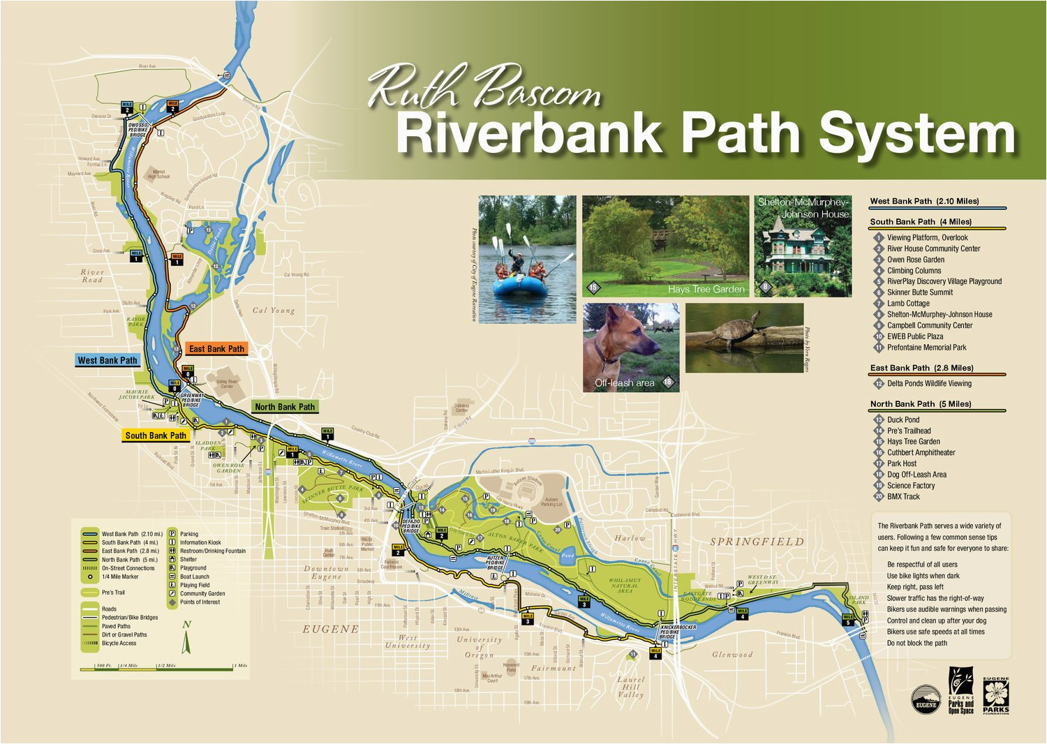 ruth bascom riverbank path system eugene oregon oregon digital