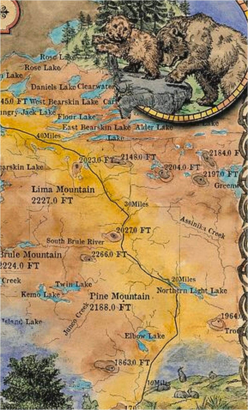 Gunflint Trail Map Minnesota | secretmuseum