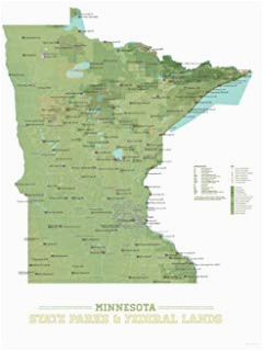 amazon com best maps ever minnesota state parks map 11x14 print