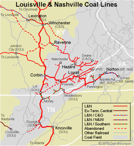 l n louisville nashville appalachian railroad modeling