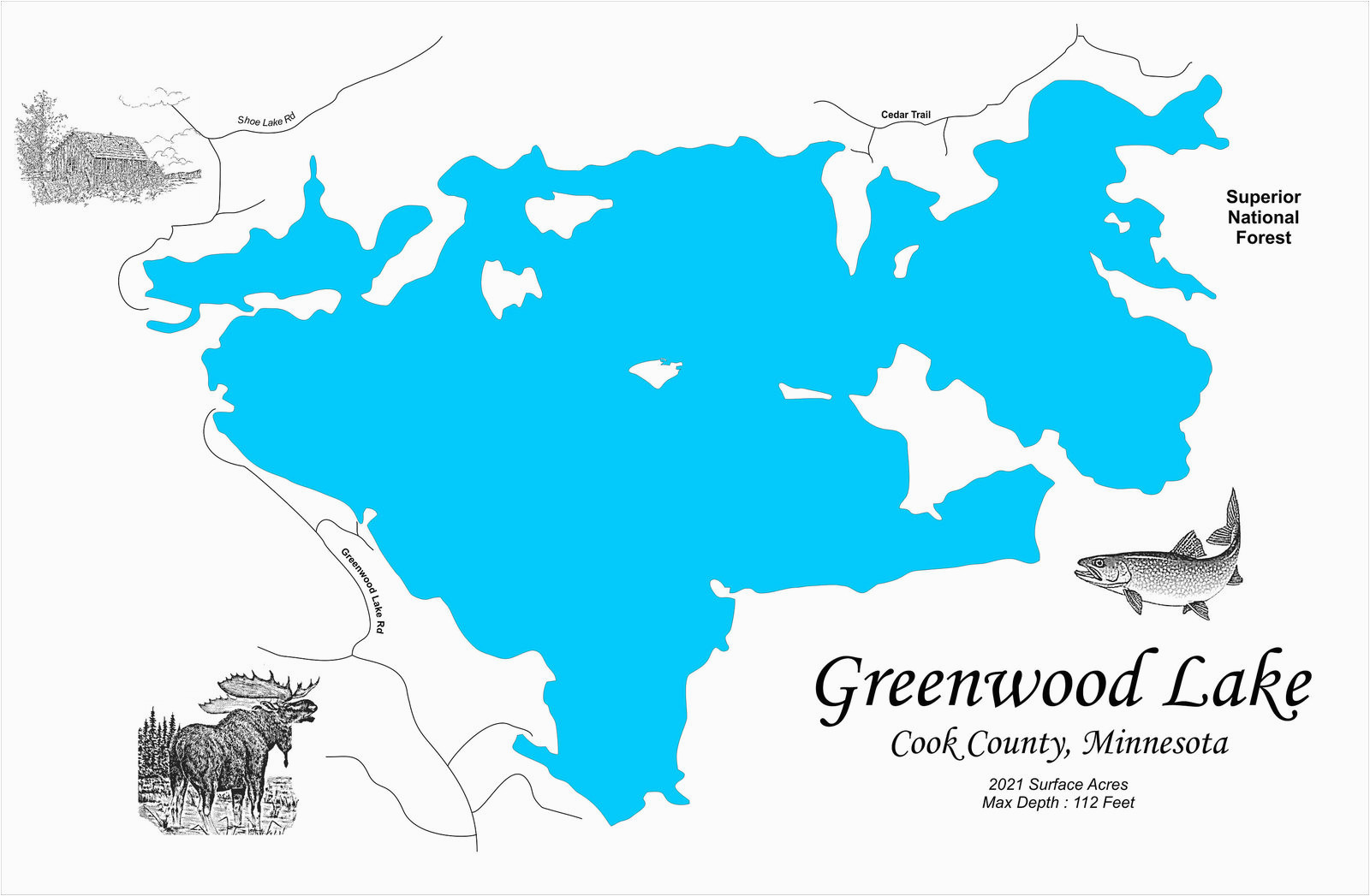 wood laser cut map of greenwood lake mn and 50 similar items