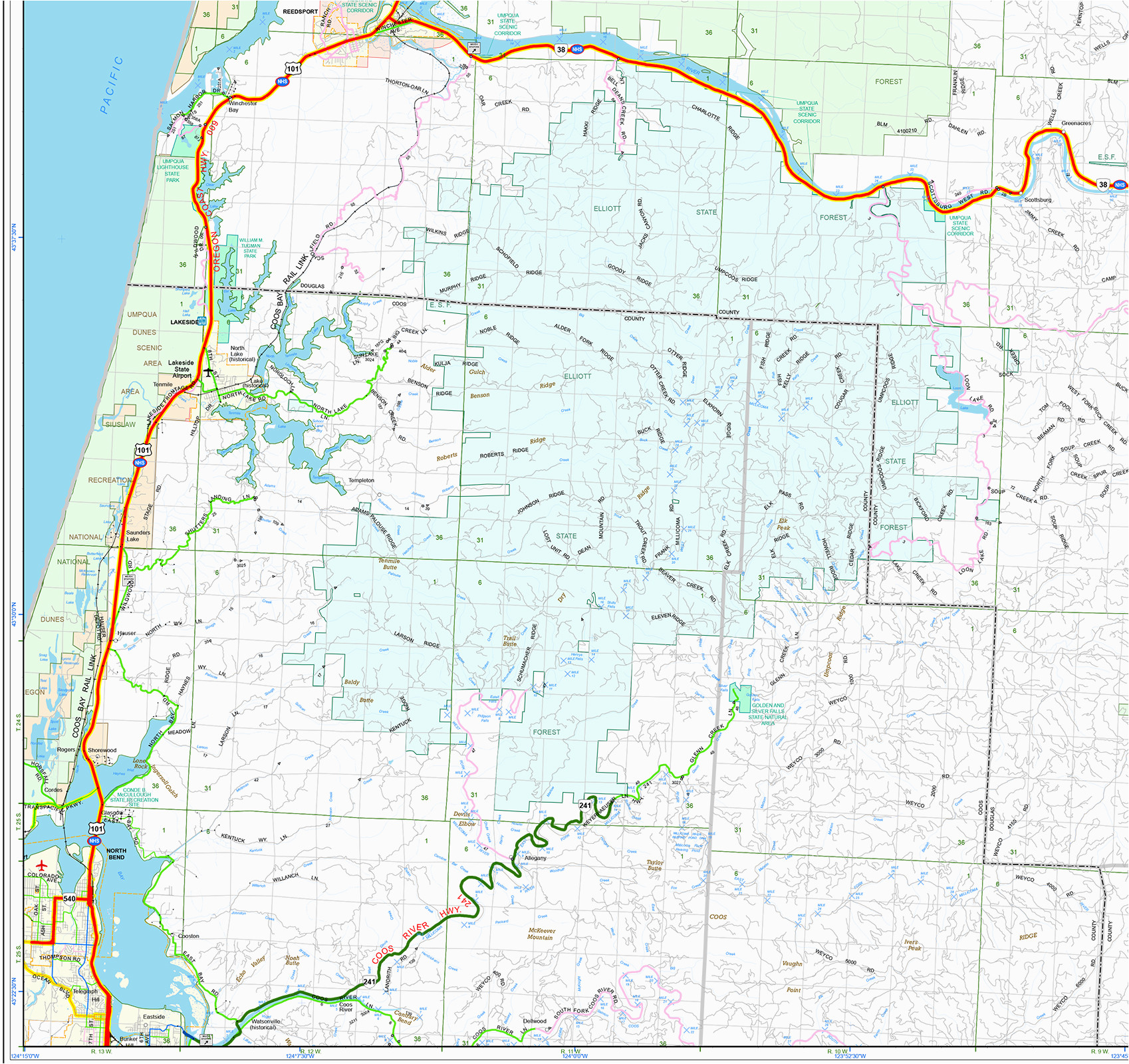 orww elliott state forest maps