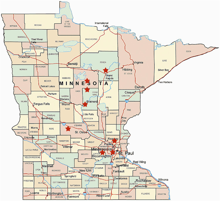 mn county maps with cities and travel information download free mn