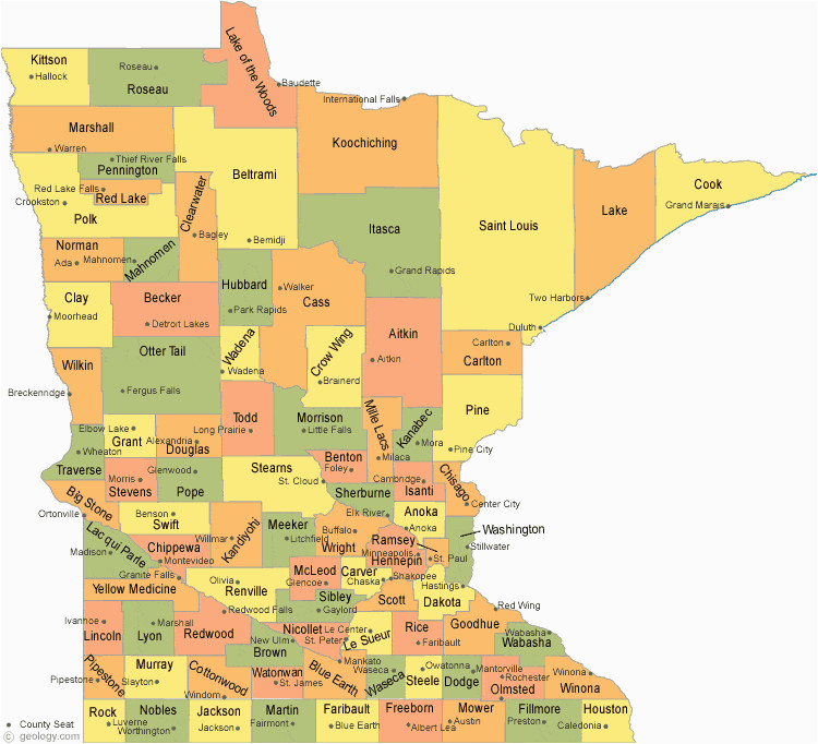 mn county maps with cities and travel information download free mn