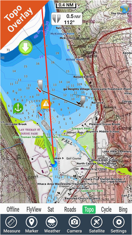 lake itasca minnesota hd gps fishing map offline by flytomap