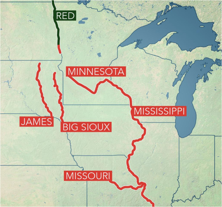 Map Of Minnesota Rivers Secretmuseum   Map Of Minnesota Rivers Long Term Flooding Remains A Concern In Central Us As Rivers Of Map Of Minnesota Rivers 