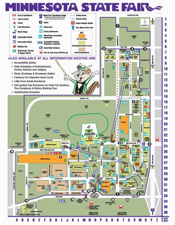 Minnesota State Fair Grandstand Map