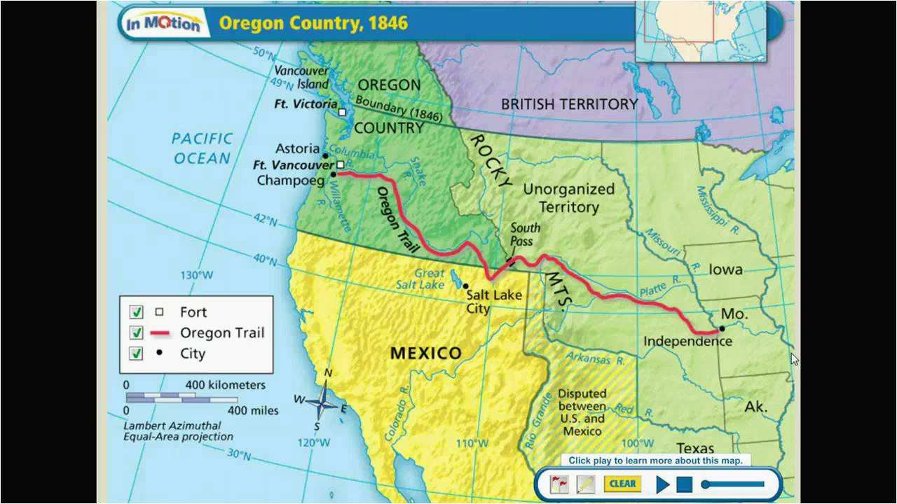 oregon country map 1846 map of the oregon country and travel