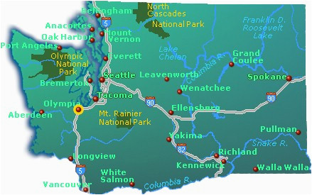washington state map go northwest a travel guide