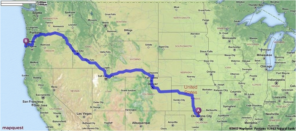 driving directions from enid oklahoma to drift creek oregon
