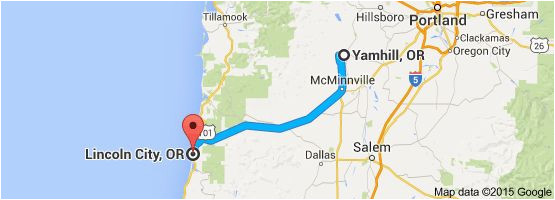 from yamhill or to lincoln city or oregon wine country