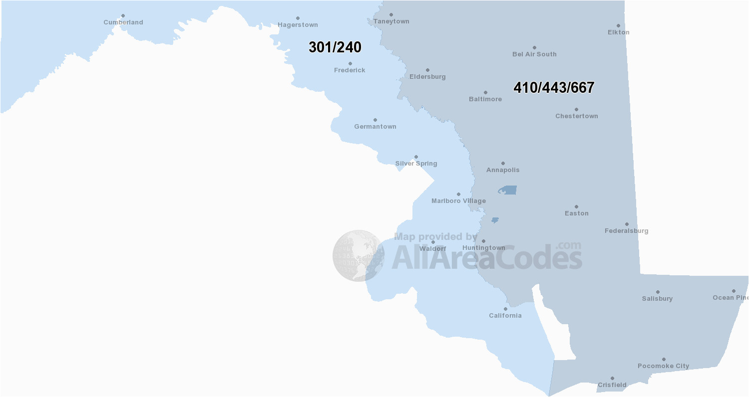 maryland area codes map list and phone lookup