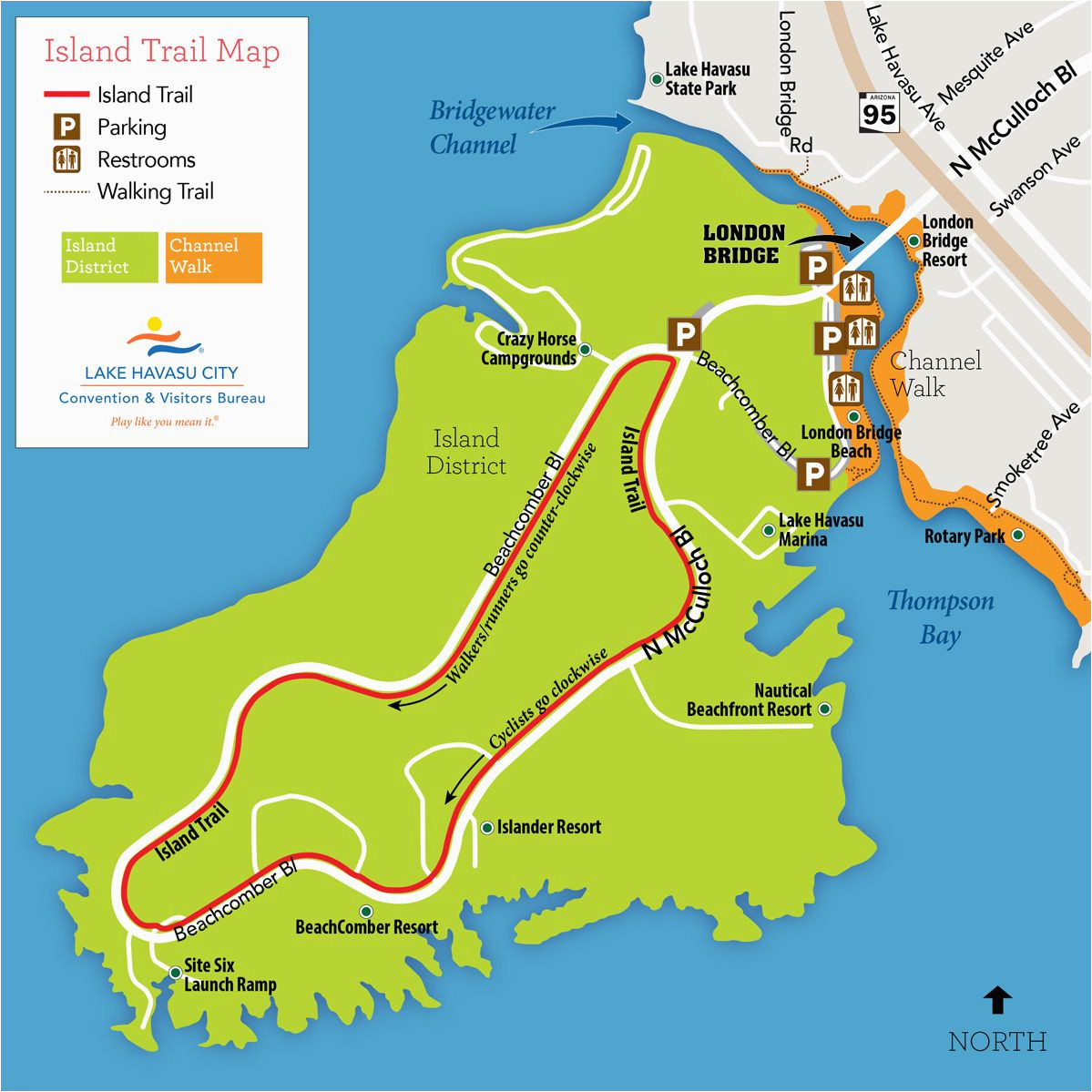 island trail cycling map lake havasu city road trips and more