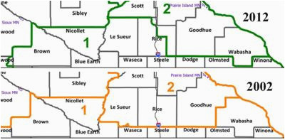 1st congressional district now stretches just to the winona county