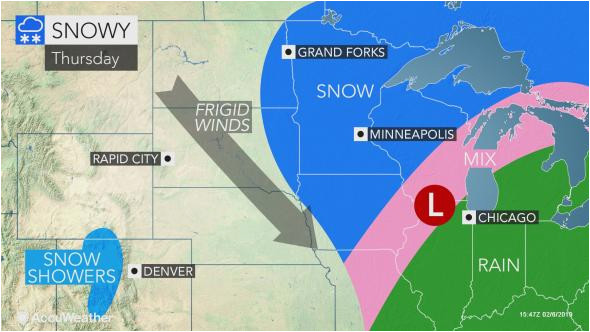 snow ice to unleash treacherous travel over north central us