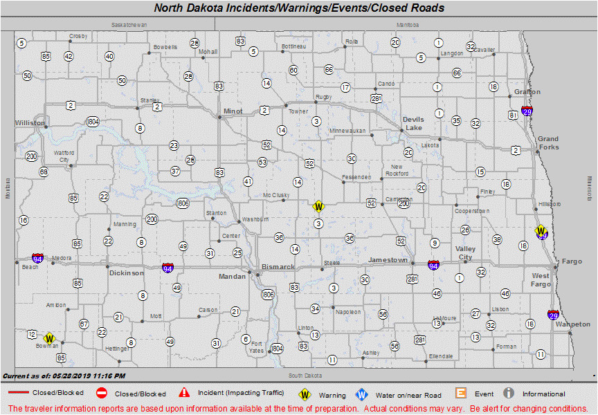 Nd dot road report map - ptuido