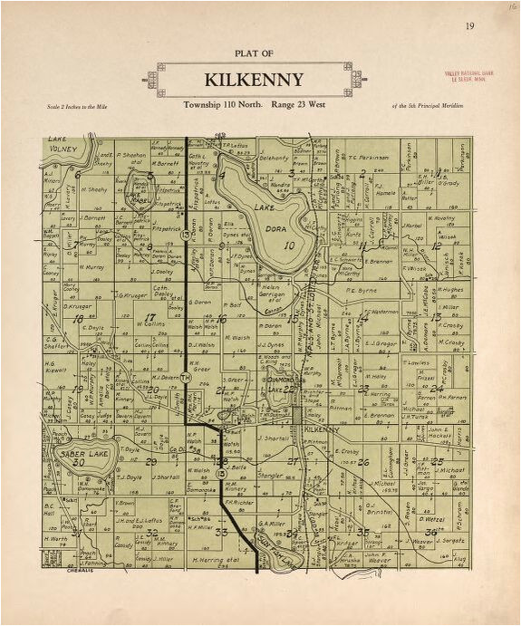 map plat book of le sueur county minnesota showing township