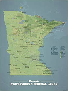 amazon com best maps ever minnesota state parks map 11x14 print