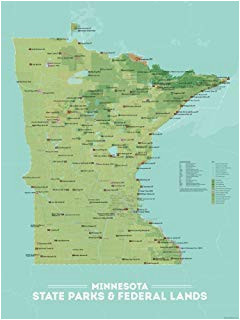 amazon com best maps ever minnesota state parks map 11x14 print