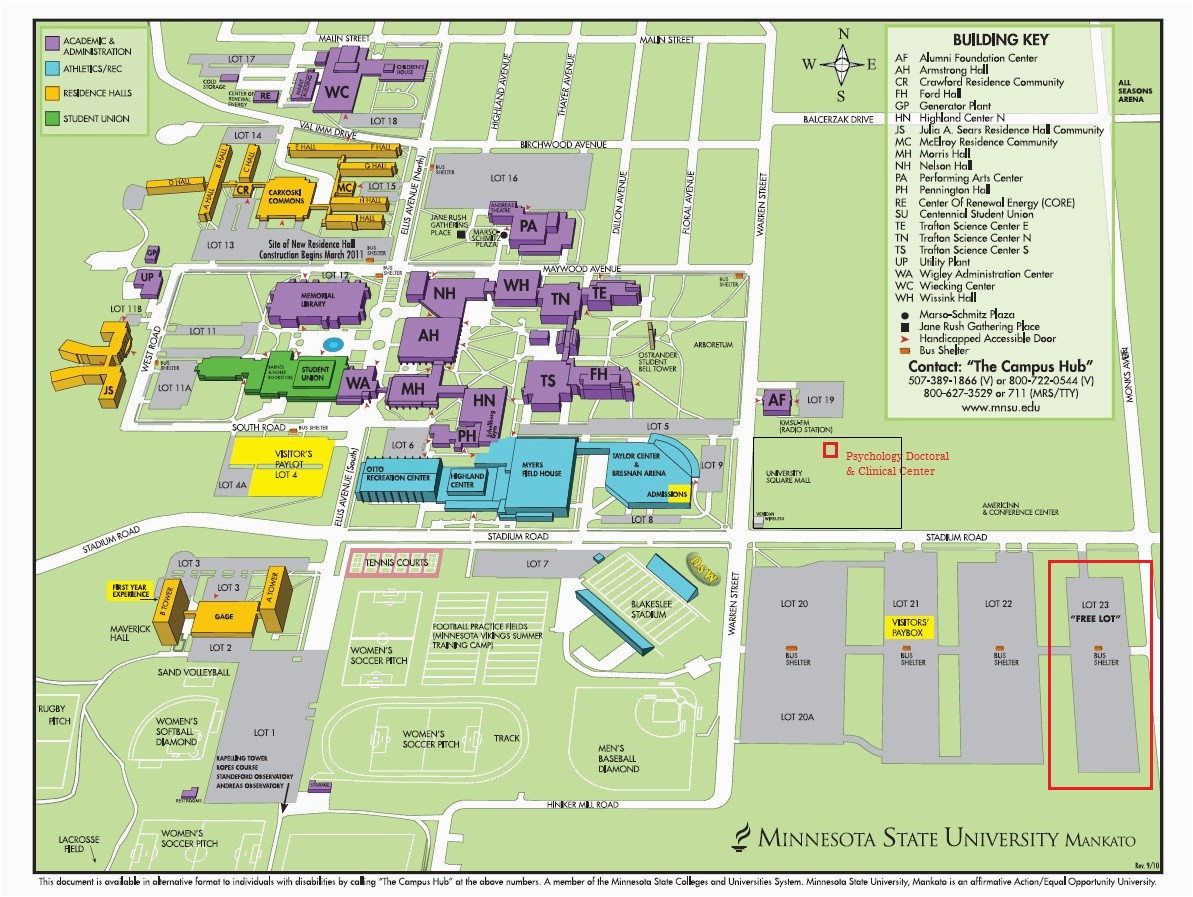 Minnesota State University Mankato Map