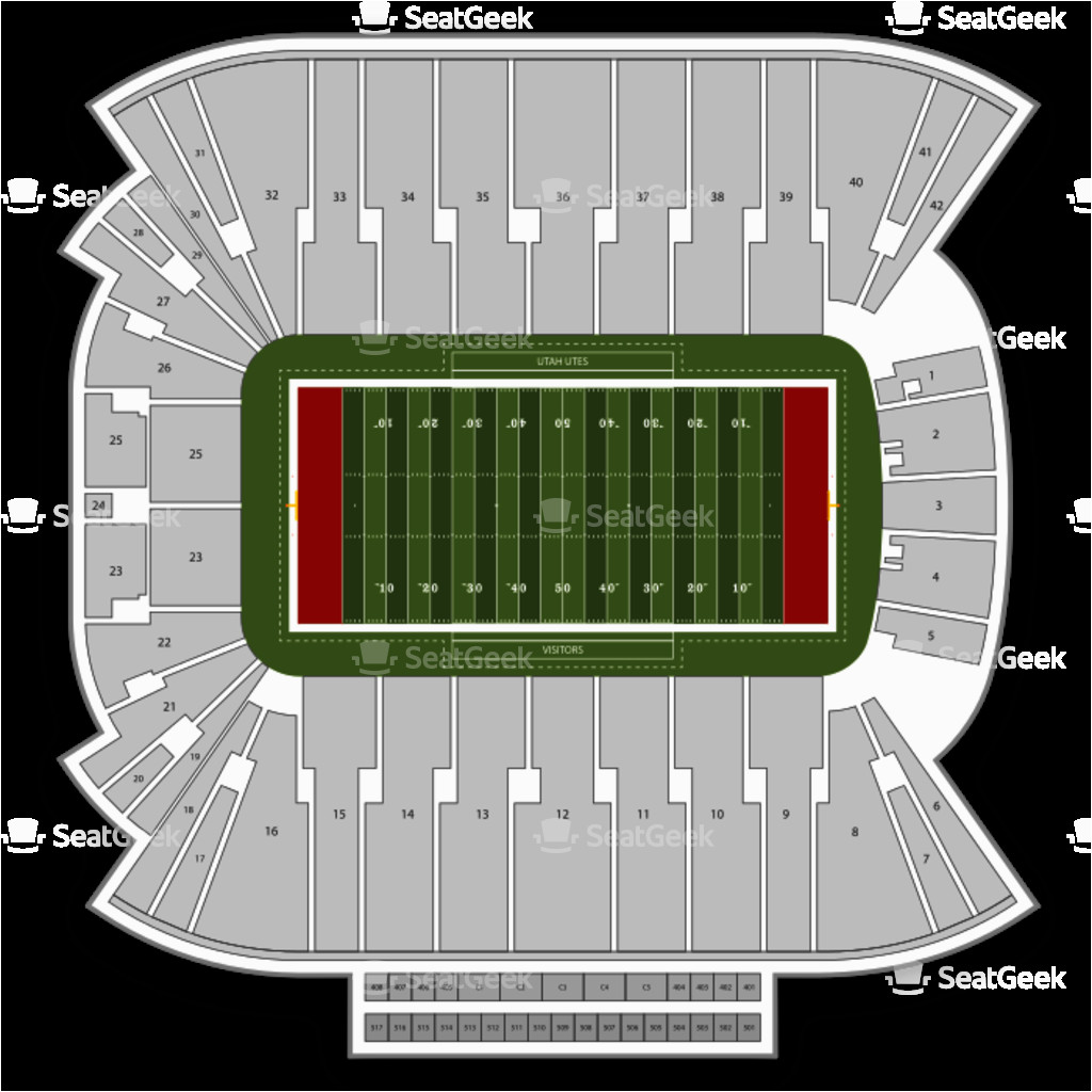 rice eccles stadium seating chart map seatgeek