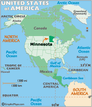 minnesota latitude longitude absolute and relative locations