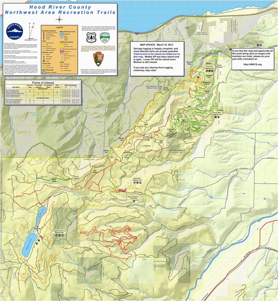 post canyon mountain biking trail system maplets