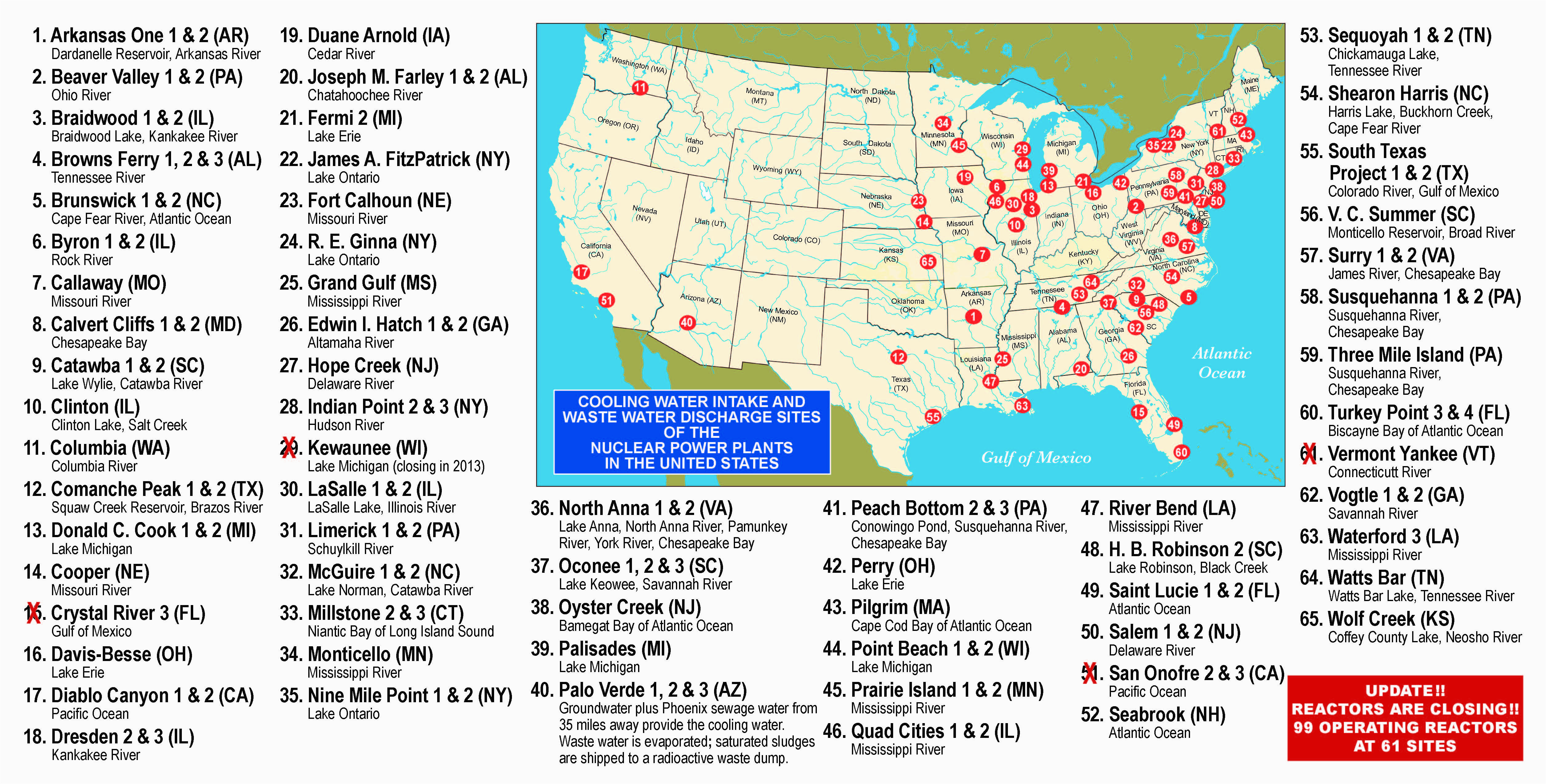 map of nuclear plants in us us nuclear map luxury list nuclear power