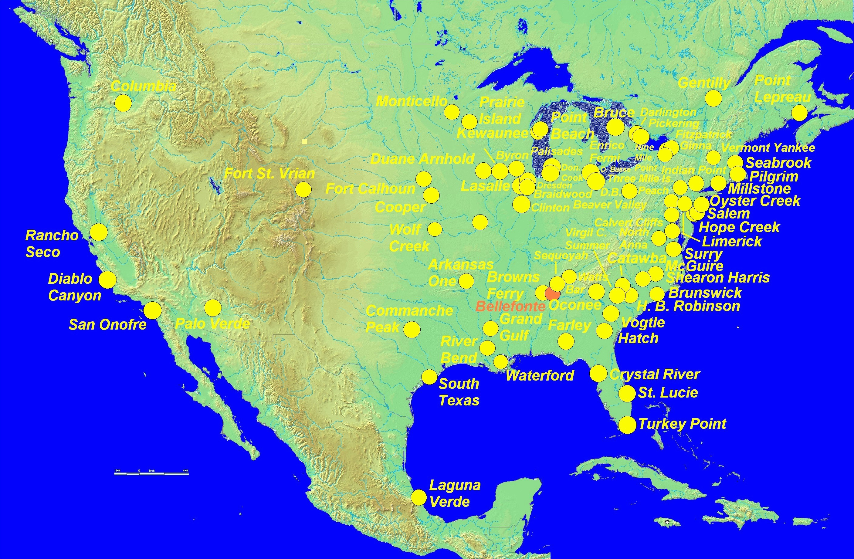 map of nuclear plants in us us nuclear map new map nuclear power