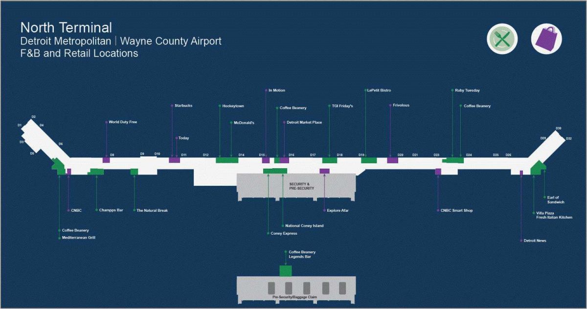 Ohio Airports Map Cleveland Ohio Airport Map Cleveland Airport Map ...