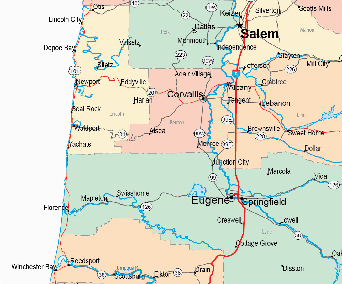 gallery of oregon maps