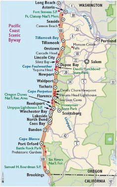 map lincoln city oregon simple oregon coast map with towns and