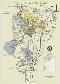 wv wineries map poster portland and willamette valley region