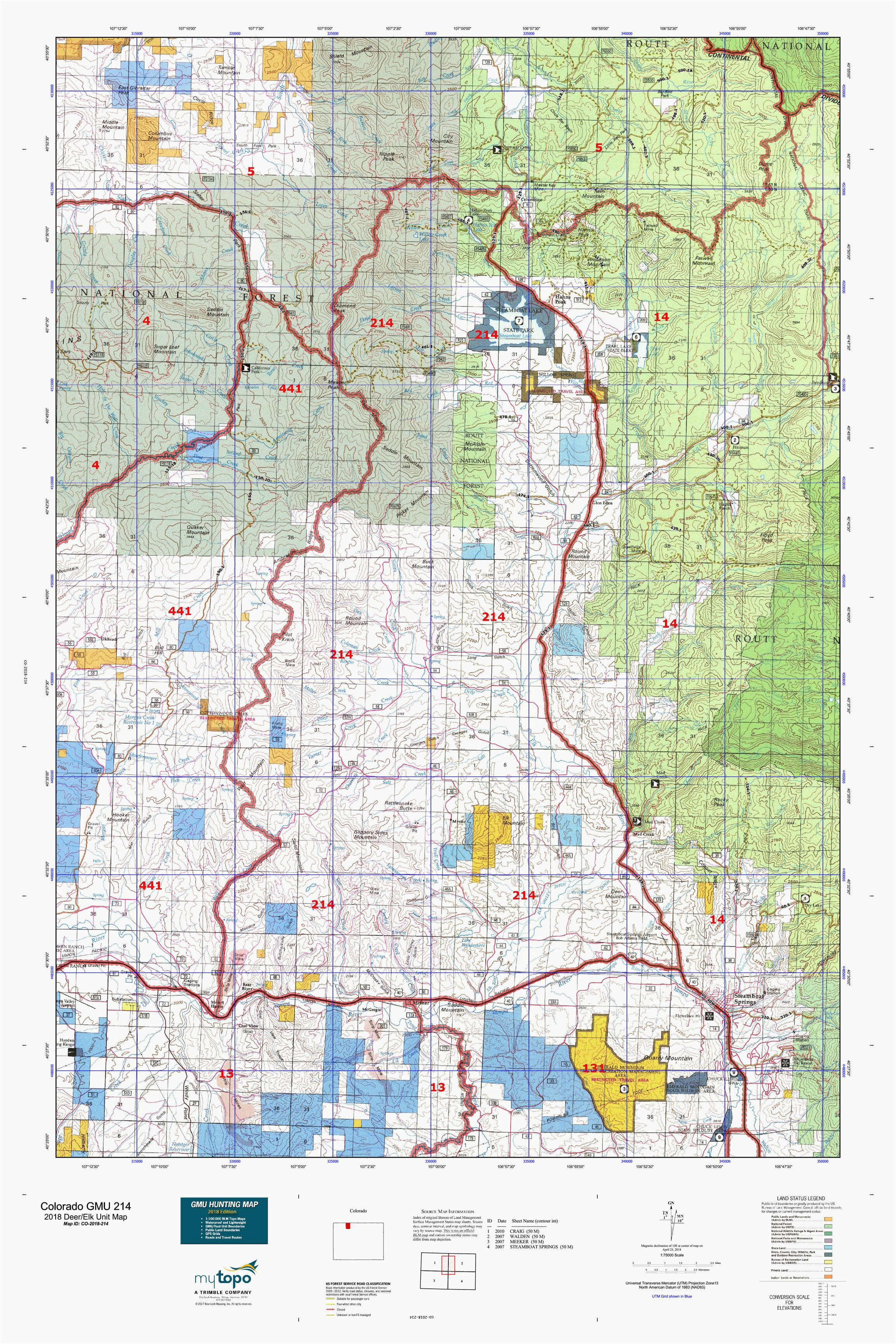 colorado big game unit map secretmuseum