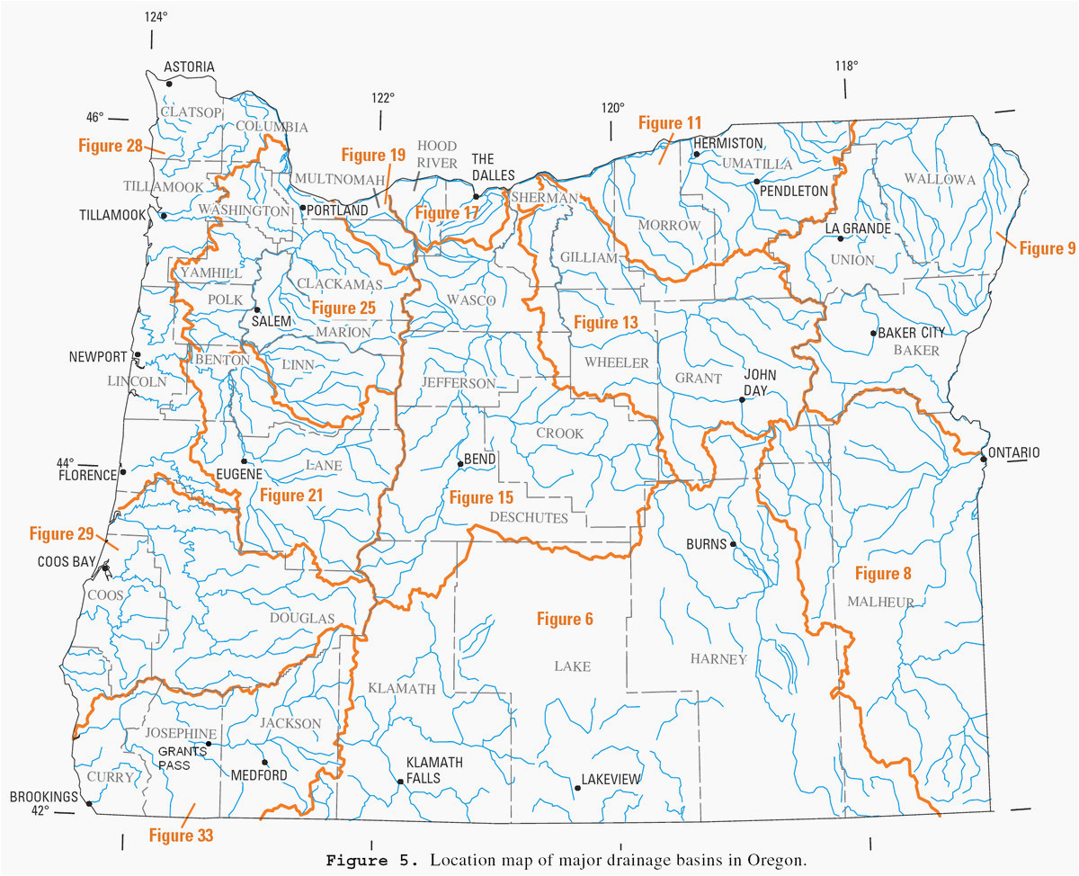 map of oregon rivers and lakes secretmuseum