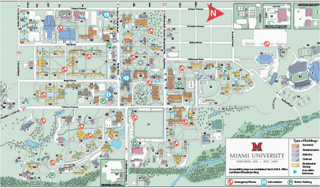 ohio state university campus map pdf oxford campus maps miami