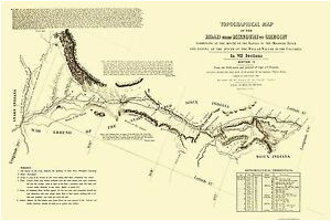 topographical map oregon trail wyoming 4 of 7 fremont 1846 23