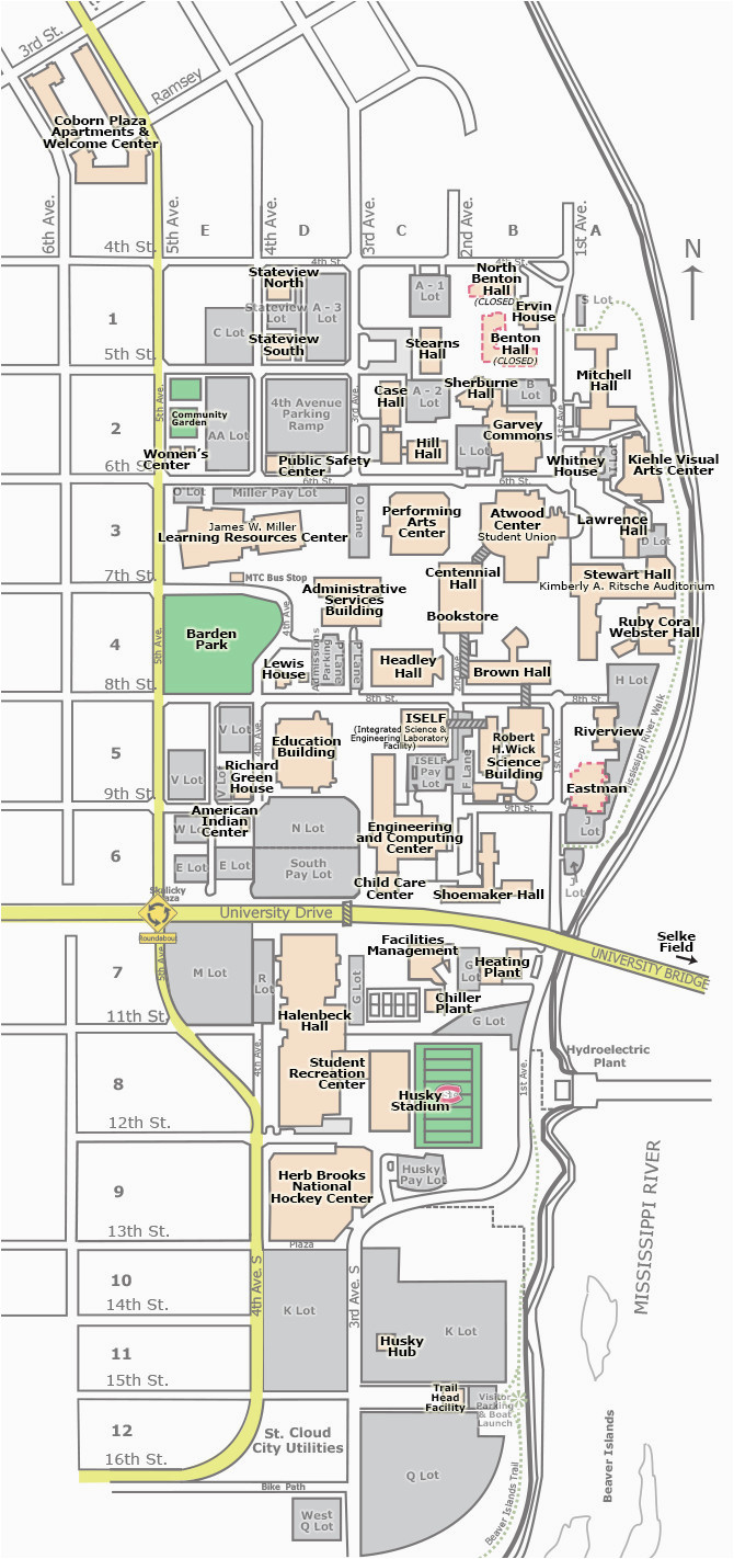 campus map st cloud state university