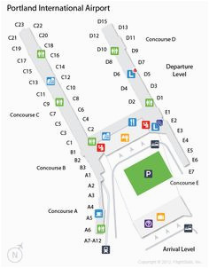 Portland oregon Airport Map 10 Best Airport Images Airports Maps ...